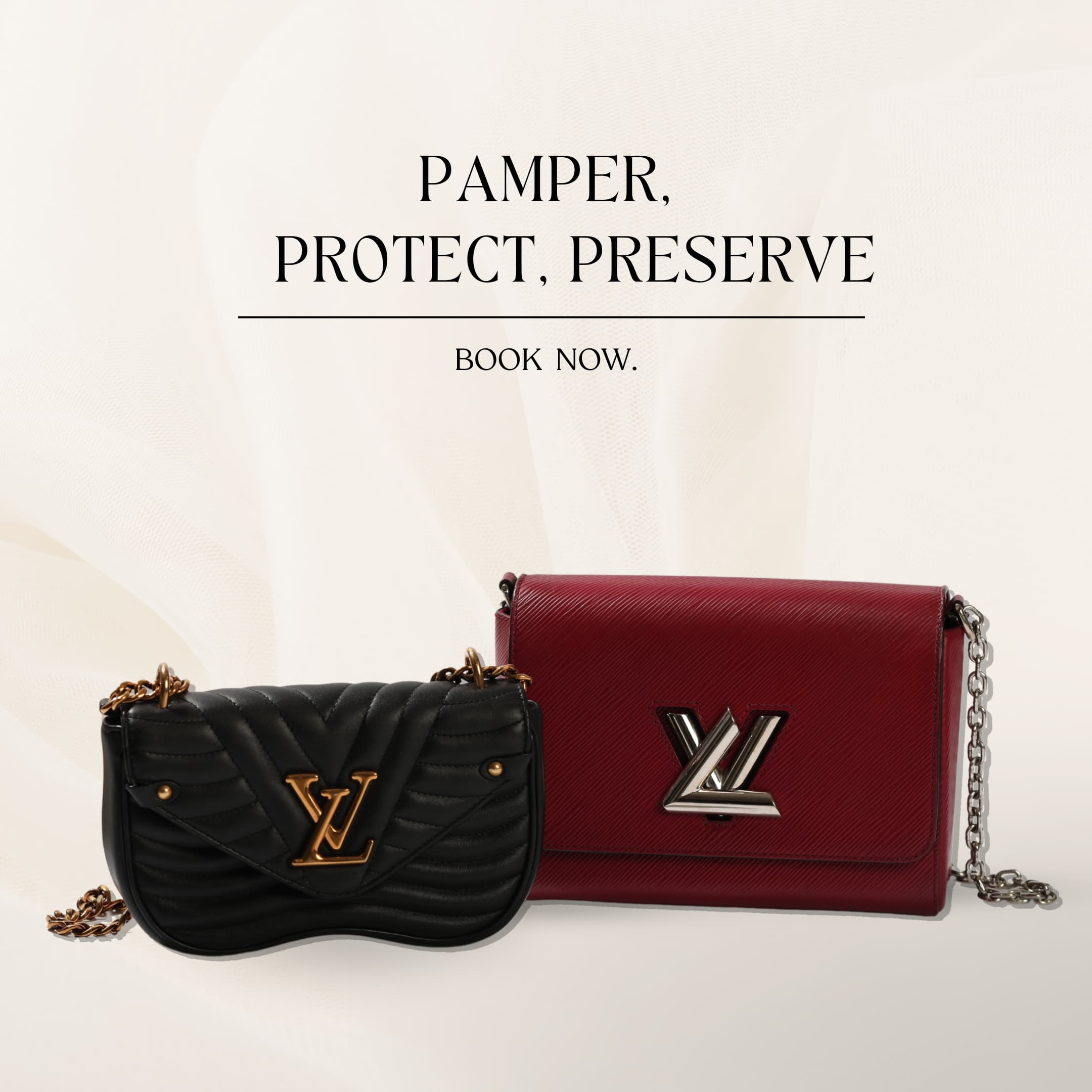 Luxury Louis Vuitton Collection – Black LV and Red LV handbags